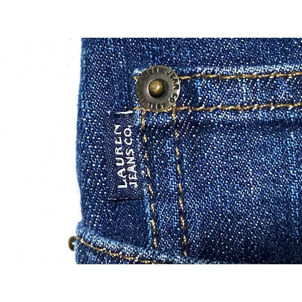 Ralph Lauren Jeans Co Bootcut Western Embroidered Leg Womens 14P 14 Petite - Picture 8 of 11